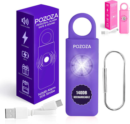 140Db - Violet Safety SOS Keychain