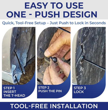 120 Pack POZOZA Nylon Universal Cable Tie Buckle - Zipper Clips For Car - Zip Tie Clips Automotive - Fasteners Clips - Heavy Duty Self - Locking Zipper Clips with Pin & Button