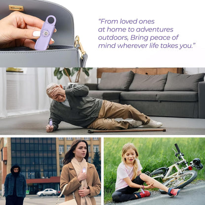 140Db - Violet Safety SOS Keychain