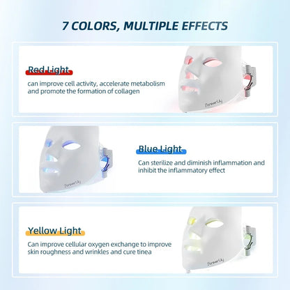 Colorful Glow LED Face Mask