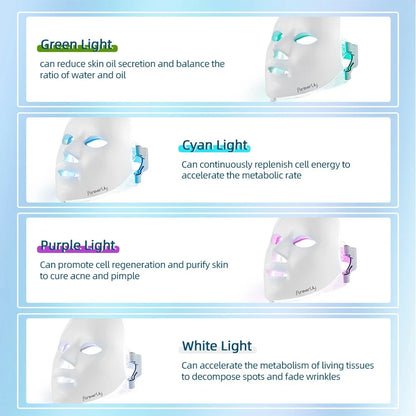 Colorful Glow LED Face Mask