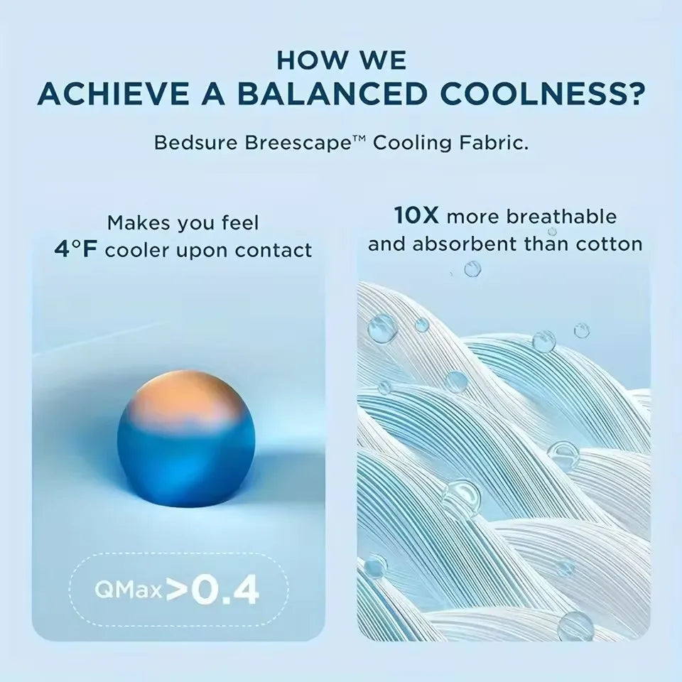 Cooling Comforter — Breathable Temperature-Regulating Blanket