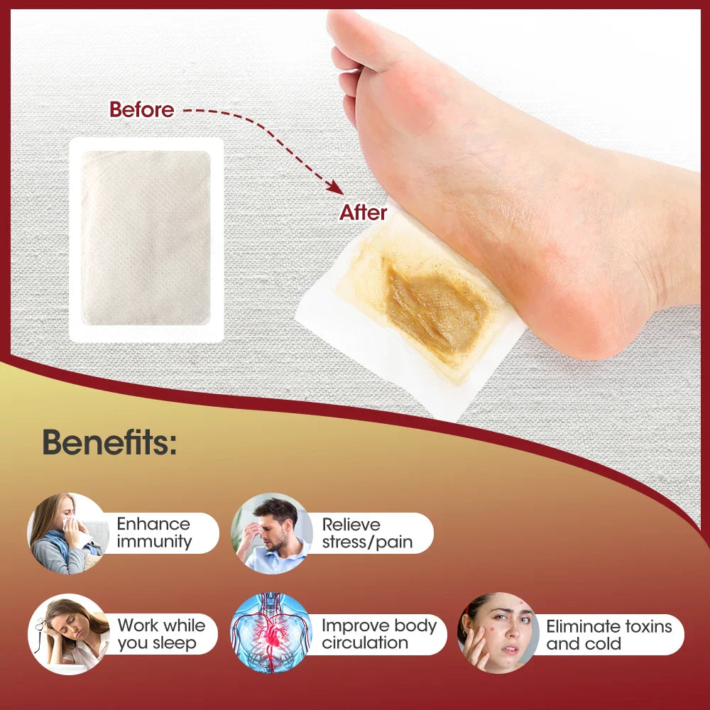 Overnight Herbal Foot Patches – Ginger Foot Pads for Better Sleep