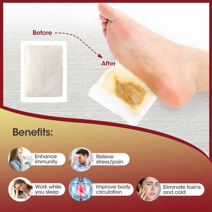 Overnight Herbal Foot Patches – Ginger Foot Pads for Better Sleep