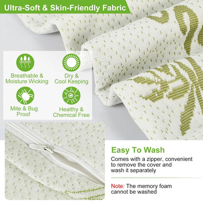 Adjustable Memory Foam Bed Wedge Pillow