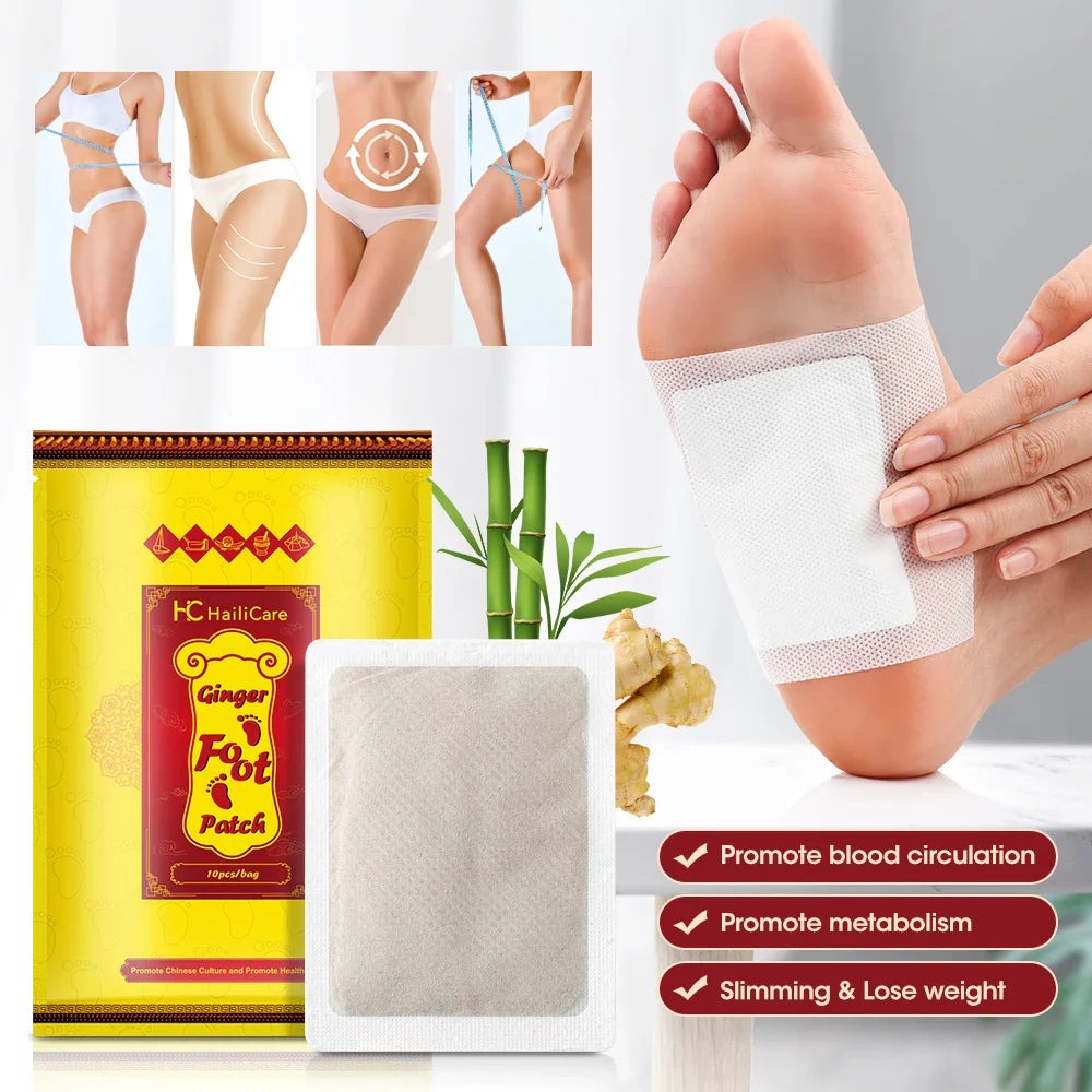 Overnight Herbal Foot Patches – Ginger Foot Pads for Better Sleep