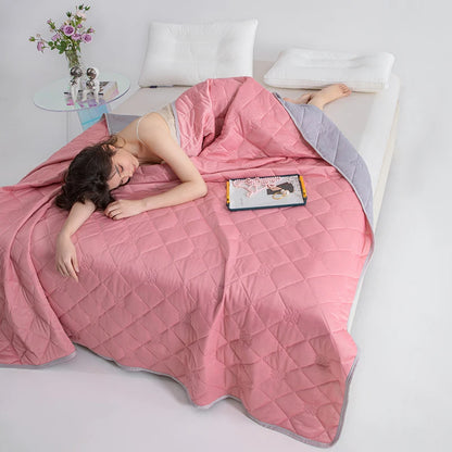 Cooling Comforter — Breathable Temperature-Regulating Blanket