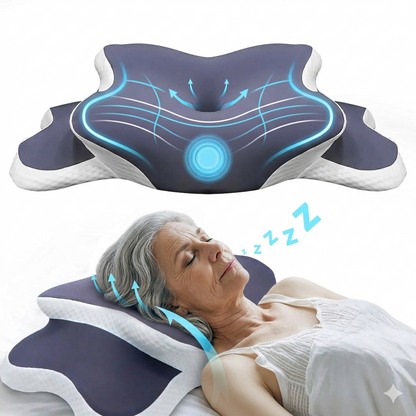 Ergonomic Neck Support Pillow – Memory Foam Comfort for Better Sleep and Reduced Neck Tension