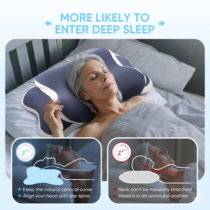 Ergonomic Neck Support Pillow – Memory Foam Comfort for Better Sleep and Reduced Neck Tension