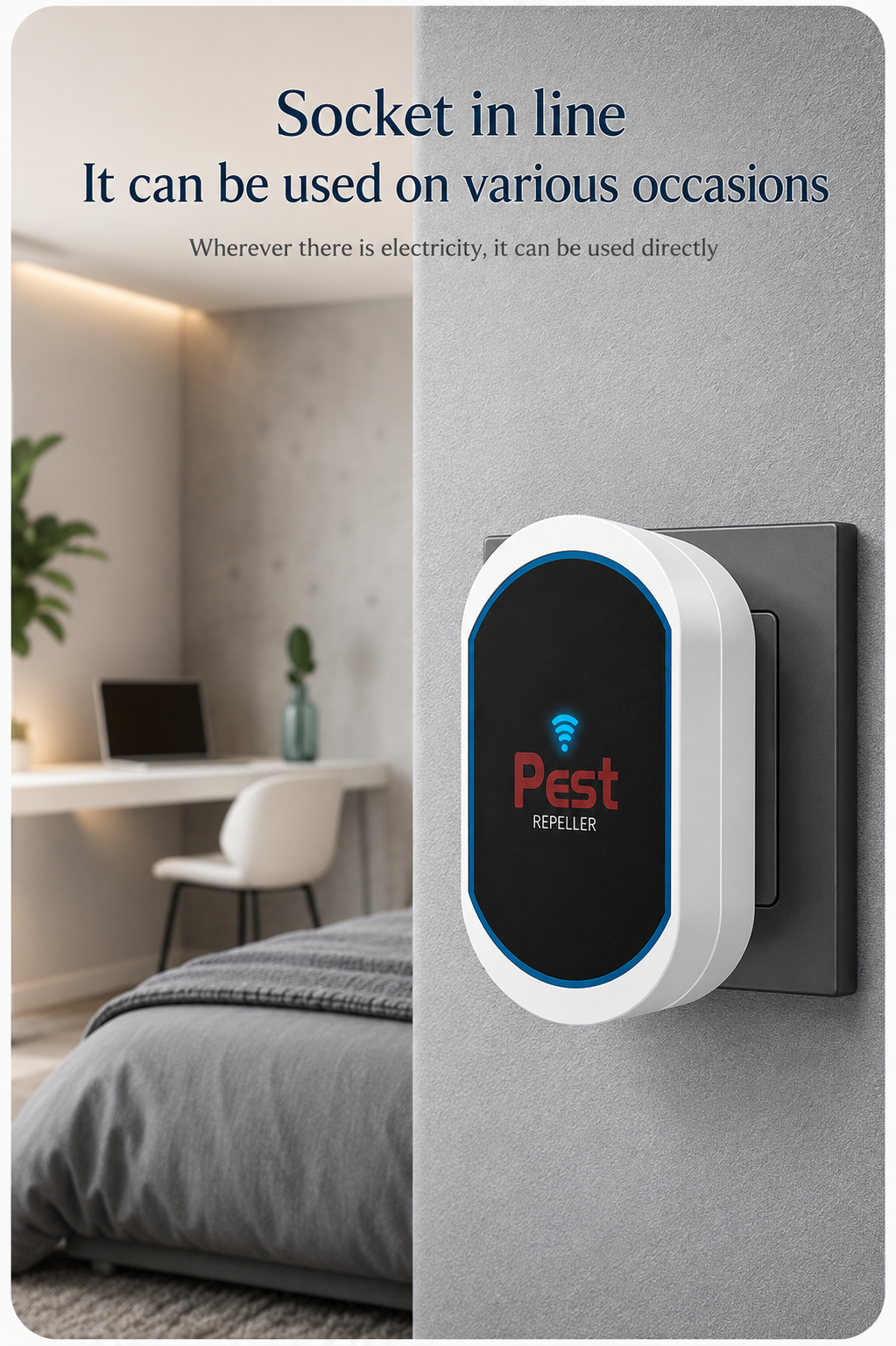 Ultrasonic Pest Repeller — Silent Plug-In Deterrent
