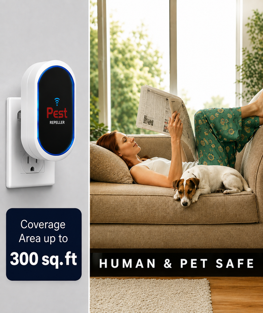 Ultrasonic Pest Repeller — Silent Plug-In Deterrent