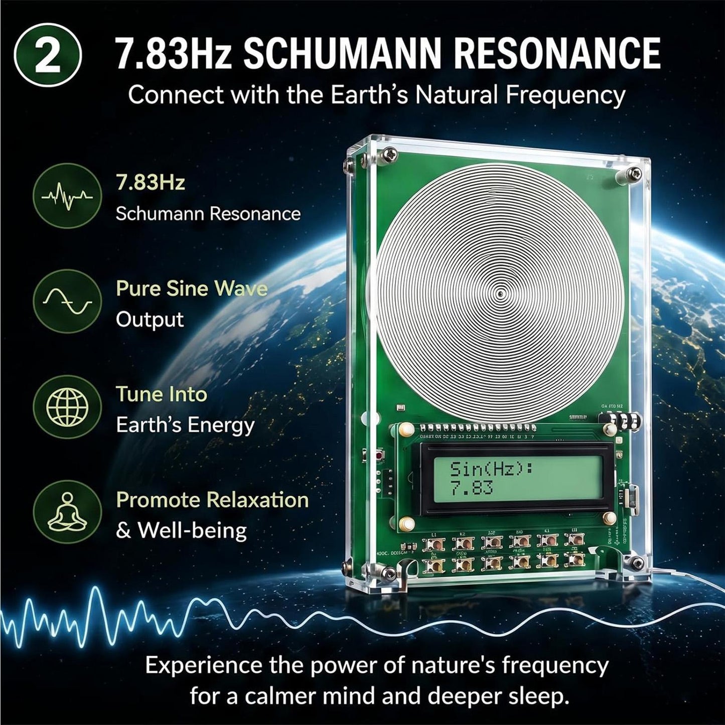 SleepVanta™ 7.83Hz Deep Sleep & Mind Calming Device